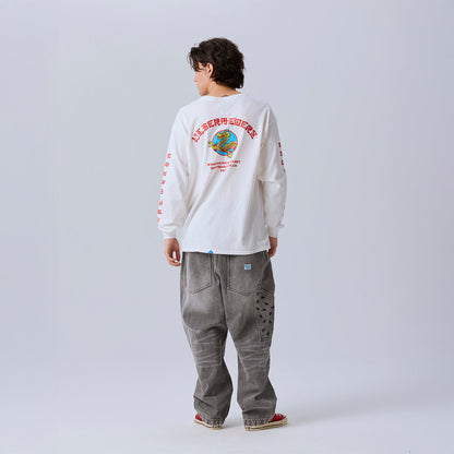 Liberaiders DRAGON L/S TEE リベレイダース ドラゴン ロングスリーブTシャツ 735042603【メンズ 長袖Tシャツ ロンT  天竺生地 グラフィック プリントデザイン 26FW】