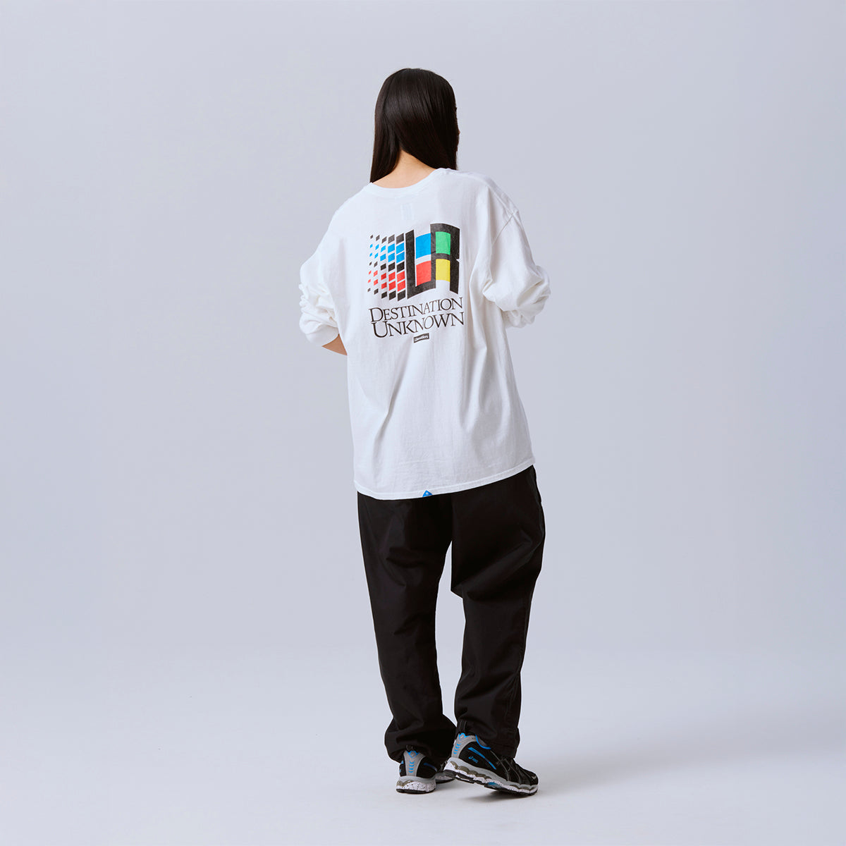 Liberaiders OS LOGO L/S TEE  リベレイダース オーバーサイズ ロゴ ロングスリーブTシャツ 735052603【メンズ 長袖Tシャツ ロンT グラフィック 天竺生地 フロスト加工 26FW】