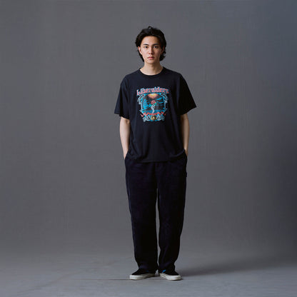Liberaiders DEAD ROSE TEE リベレイダース デッド ローズ Tシャツ 736012603【メンズ 半袖Tシャツ 天竺 フロスト加工 グラフィック 26FW】