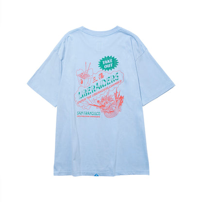 Liberaiders CHINATOWN TEE リベレイダース チャイナタウン Tシャツ 736042603【メンズ 半袖Tシャツ 天竺 フロスト加工 ヴィンテージライク バッグロゴ 26FW】