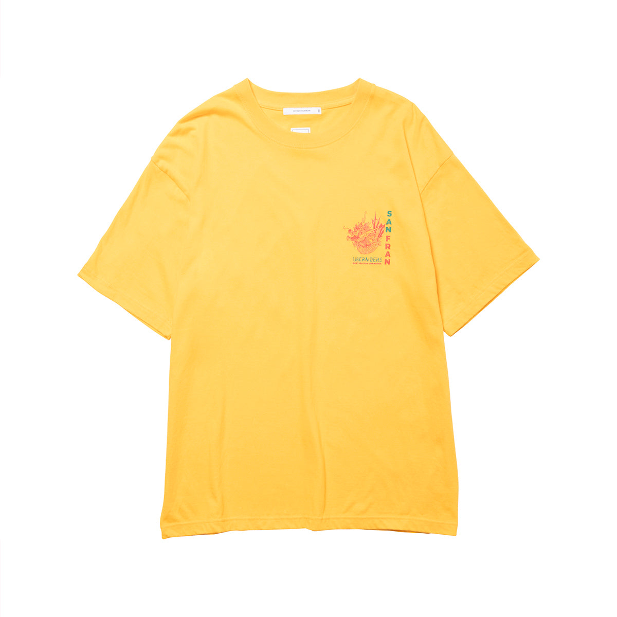 Liberaiders CHINATOWN TEE リベレイダース チャイナタウン Tシャツ 736042603【メンズ 半袖Tシャツ 天竺 フロスト加工 ヴィンテージライク バッグロゴ 26FW】