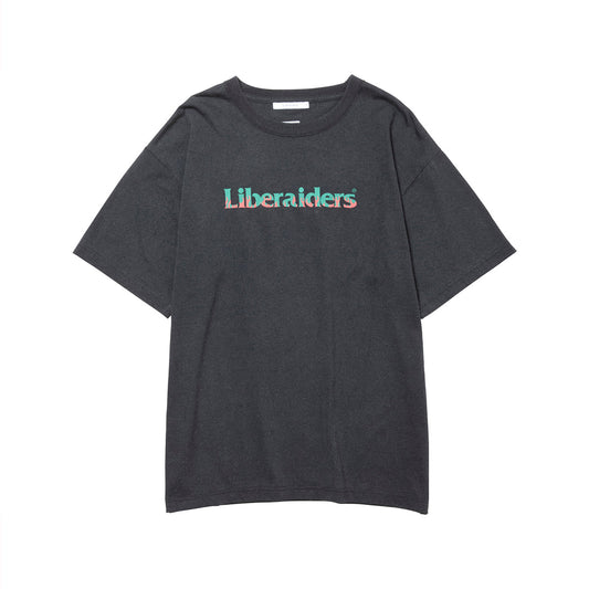 Liberaiders OG LOGO TEE リベレイダース OG ロゴTシャツ 736062603【メンズ 半袖Tシャツ フロスト加工 グラフィック ロゴプリント 26FW】