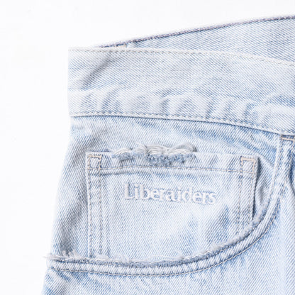 Liberaiders BAGGY DENIM PANTS リベレイダース バギー デニム パンツ 737042603【メンズ スラブデニム バギーパンツ バギーシルエット ケミカルウォッシュ 26FW】