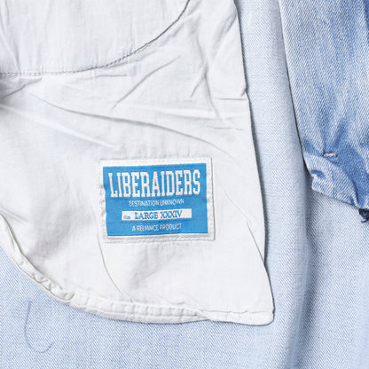 Liberaiders BAGGY DENIM PANTS リベレイダース バギー デニム パンツ 737042603【メンズ スラブデニム バギーパンツ バギーシルエット ケミカルウォッシュ 26FW】