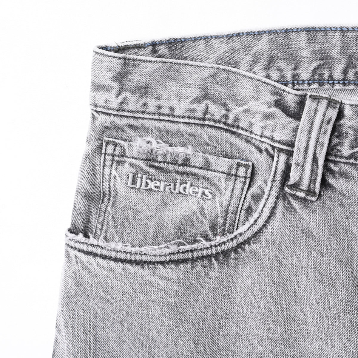 Liberaiders BAGGY DENIM PANTS リベレイダース バギー デニム パンツ 737042603【メンズ スラブデニム バギーパンツ バギーシルエット ケミカルウォッシュ 26FW】