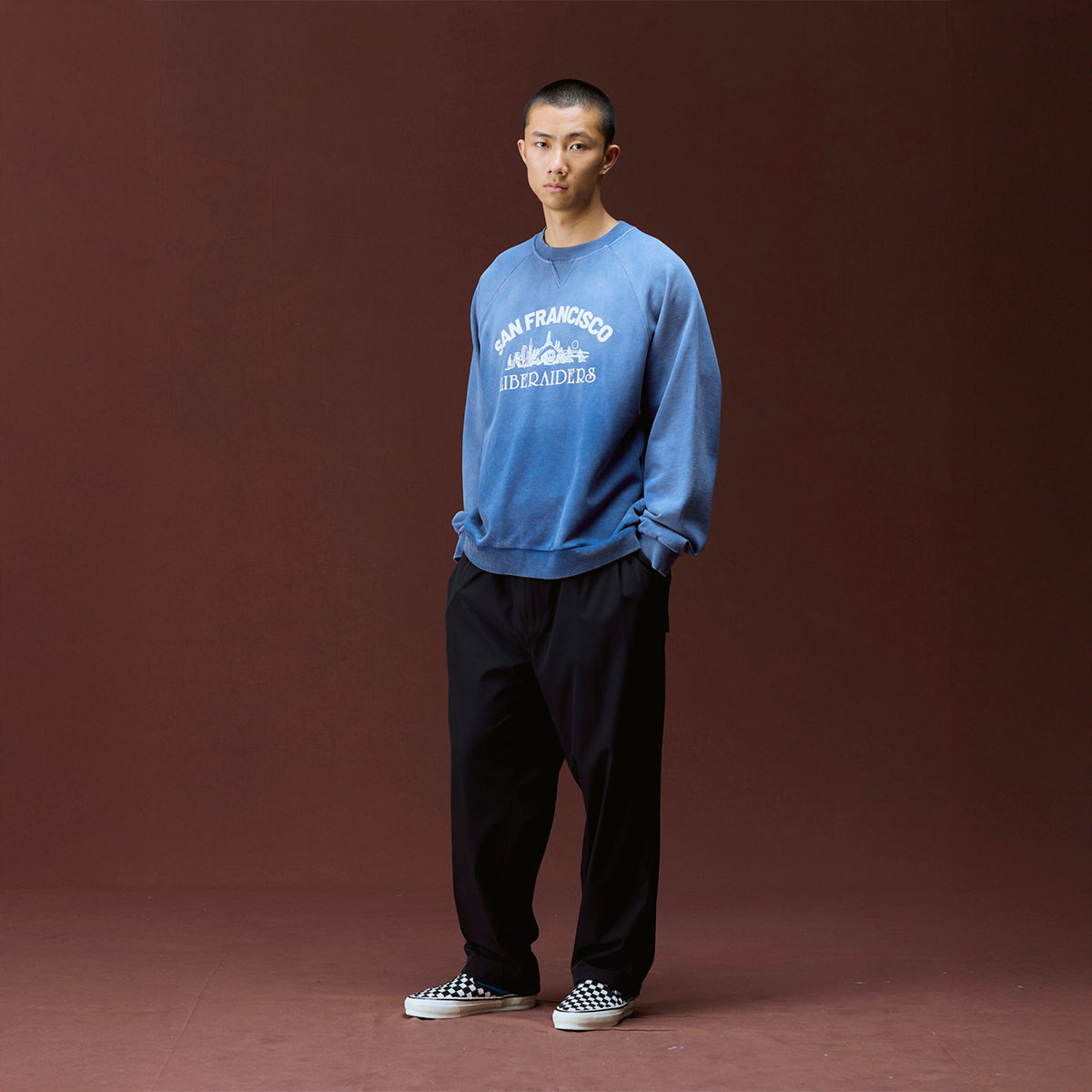 Liberaiders T/C SARROUEL CHINO PANTS リベレイダース T/C サルエル チノパンツ 737092603【メンズ サルエルパンツ ツイル素材 ワッペン カジュアル デイリーユース  26FW】