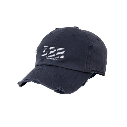 Liberaiders LBR LOGO DAMAGED CAP リベレイダース LBR ロゴ ダメージド キャップ 739022603【メンズ ダメージ加工 6パネルキャップ 刺繍グラフィック ワッペン 26FW】