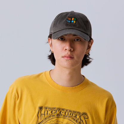Liberaiders OS LOGO DAMAGED CAP リベレイダース OSロゴ ダメージドキャップ 739032603【メンズ 6パネルキャップ グラフィック 刺繍 ワッペン 26FW】