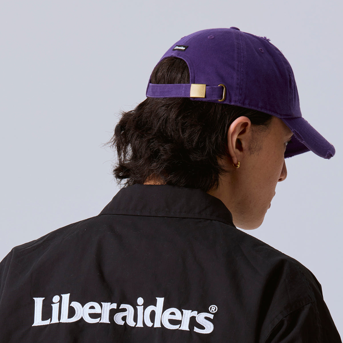 Liberaiders OS LOGO DAMAGED CAP リベレイダース OSロゴ ダメージドキャップ 739032603【メンズ 6パネルキャップ グラフィック 刺繍 ワッペン 26FW】