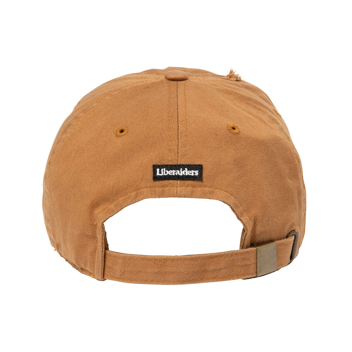 Liberaiders OS LOGO DAMAGED CAP リベレイダース OSロゴ ダメージドキャップ 739032603【メンズ 6パネルキャップ グラフィック 刺繍 ワッペン 26FW】
