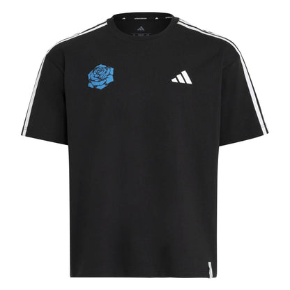 adidas Three Stripes Short Sleeve T-Shirt Ado アディダス スリーストライプス 半袖Tシャツ Ado KN0552【レディース コラボT スポーツウェア 半袖Tシャツ ヘビーウェイト 26FW】