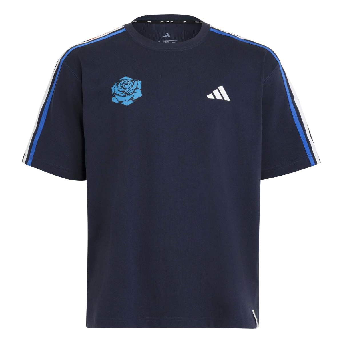 adidas Three Stripes Short Sleeve T-Shirt Ado アディダス スリーストライプス 半袖Tシャツ Ado KN0555【レディース コラボT スポーツウェア 半袖Tシャツ ヘビーウェイト 26FW】