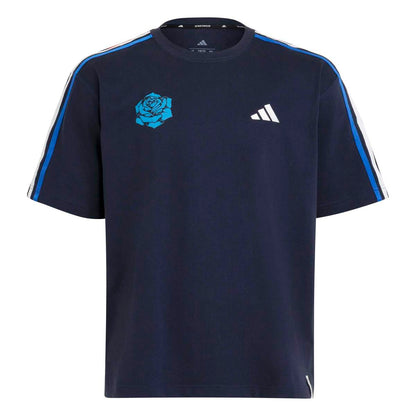 adidas Three Stripes Short Sleeve T-Shirt Ado アディダス スリーストライプス 半袖Tシャツ Ado KN0555【レディース コラボT スポーツウェア 半袖Tシャツ ヘビーウェイト 26FW】