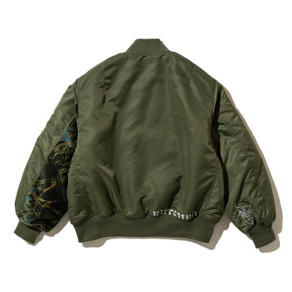 坩堝 Reversible MA-1 JACKET (RUTSUBO×JOHN125) RUTSUBO リバーシブル エムエーワン ジャケット R26FA-JOHN-JK【メンズ ジャケット リバーシブル フライトジャケット ミリタリージャケット ブルゾン 26FW】