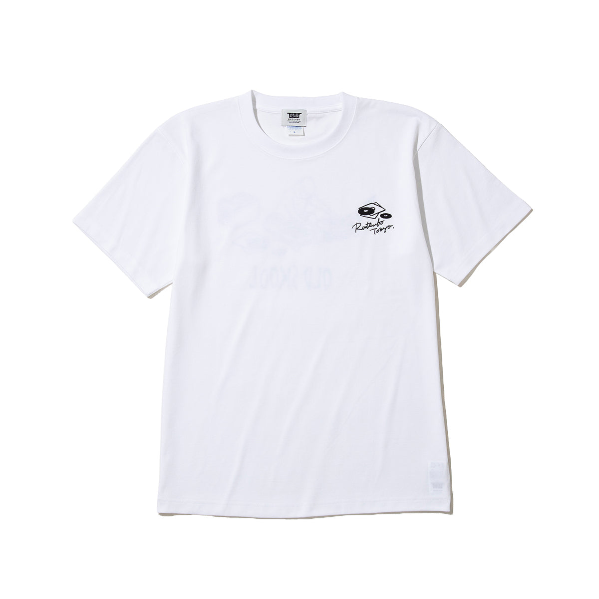 坩堝 OLD SKOOL 皿回 TEE (RUTSUBO×YU SUDA） RUTSUBO オールドスクール 皿回 ティー R26FA-SUDA-TS2【メンズ 半袖Tシャツ グラフィックデザイン ストリート コットンボディ 26FW】