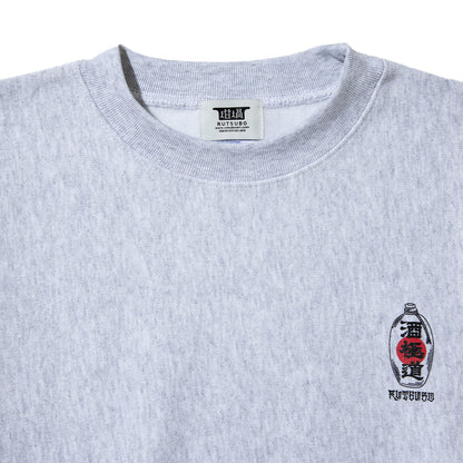 坩堝 酒極道 CREW SWEAT (RUTSUBO×画工遊鷹） RUTSUBO サケゴクドウ クルー スウェット R26FA-YUTAKA-PF2【メンズ トレーナー ヘビーウェイトスウェット 裏起毛 プリントデザイン 26FW】