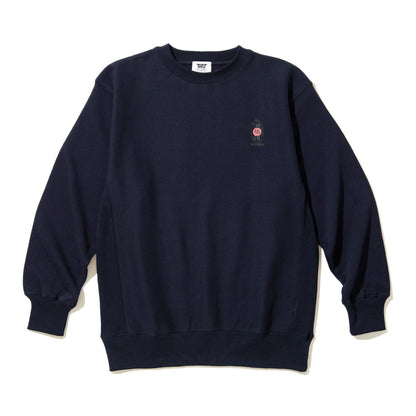 坩堝 酒極道 CREW SWEAT (RUTSUBO×画工遊鷹） RUTSUBO サケゴクドウ クルー スウェット R26FA-YUTAKA-PF2【メンズ トレーナー ヘビーウェイトスウェット 裏起毛 プリントデザイン 26FW】