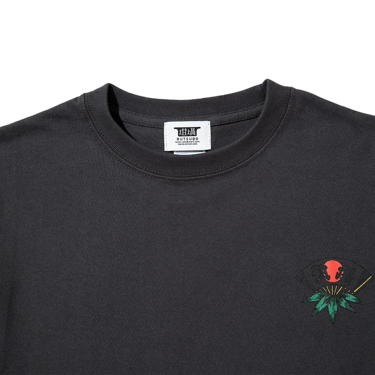 坩堝 熊手 LS/S T-SHIRTS ( 画工遊鷹 ) RUTSUBO 熊手 ロングスリーブ Tシャツ R26FA-YUTAKA-TS1【メンズ 長袖Tシャツ ロンT グラフィック 6.2oz ストリートカルチャー 26FW】