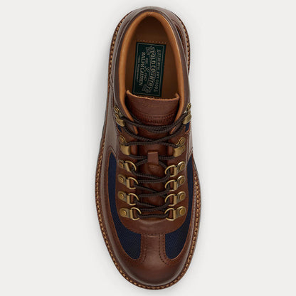 POLO RALPH LAUREN POLO ALP MID-BOOTS-MID CUT BOOT LTHR/BALLSTIC NYLON ポロ ラルフ ローレン ポロ アルプ ミッドブーツ ミッドカットブーツ レザー/バリスティックナイロン MAPOFTW0D720109250【メンズ レザー 耐久性 カジュアル デイリーユース 26FW】