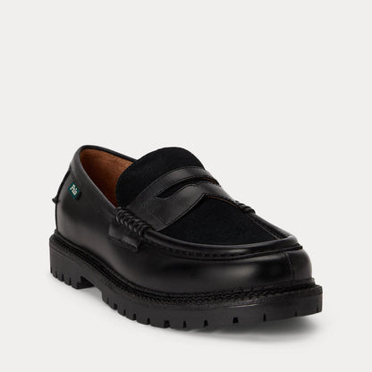 POLO RALPH LAUREN JETT PENNY-CASUAL SHOE-BUCK LEATHER/SUEDE ポロ ラルフ ローレン ジェット ペニー カジュアル シュー バックレザー／スエード MAPOFTW0Z220170001【メンズ レザー スエード ローファー カジュアル デイリーユース 26FW】
