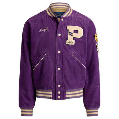 POLO RALPH LAUREN CORDUROY LETTER MAN JACKET ポロ ラルフ ローレン コーデュロイ レターマン ジャケット MNPOOTWNDG20027500【メンズ 刺繍 ポケット付き コーデュロイ カジュアル デイリーユース 26FW】