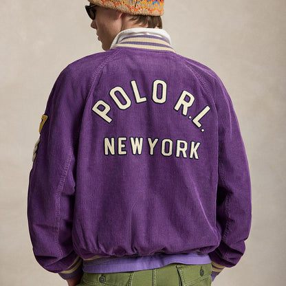 POLO RALPH LAUREN CORDUROY LETTER MAN JACKET ポロ ラルフ ローレン コーデュロイ レターマン ジャケット MNPOOTWNDG20027500【メンズ 刺繍 ポケット付き コーデュロイ カジュアル デイリーユース 26FW】