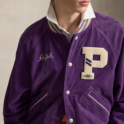 POLO RALPH LAUREN CORDUROY LETTER MAN JACKET ポロ ラルフ ローレン コーデュロイ レターマン ジャケット MNPOOTWNDG20027500【メンズ 刺繍 ポケット付き コーデュロイ カジュアル デイリーユース 26FW】