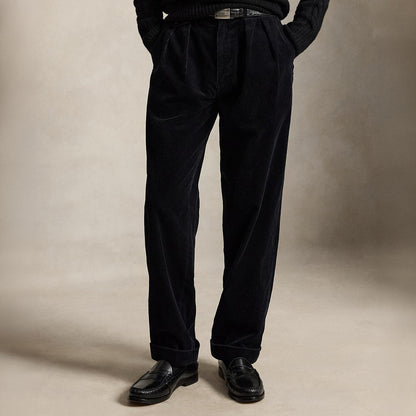 POLO RALPH LAUREN RALAXED FIT CORDUROY WHITMAN CHINO PLEATED PANTS ポロ ラルフ ローレン リラックスドフィット コーデュロイ ホイットマン チノ プリーテッドパンツ MNPOPNT14H20105001【メンズ コーデュロイ チノパン カジュアル デイリーユース 26FW】
