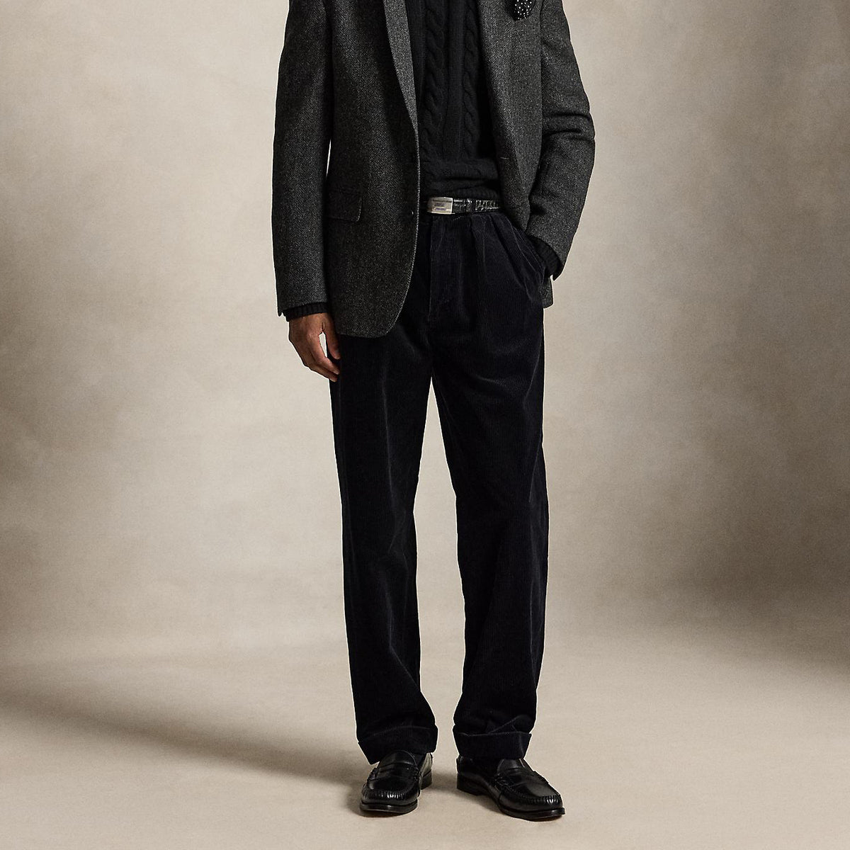 POLO RALPH LAUREN RALAXED FIT CORDUROY WHITMAN CHINO PLEATED PANTS ポロ ラルフ ローレン リラックスドフィット コーデュロイ ホイットマン チノ プリーテッドパンツ MNPOPNT14H20105001【メンズ コーデュロイ チノパン カジュアル デイリーユース 26FW】