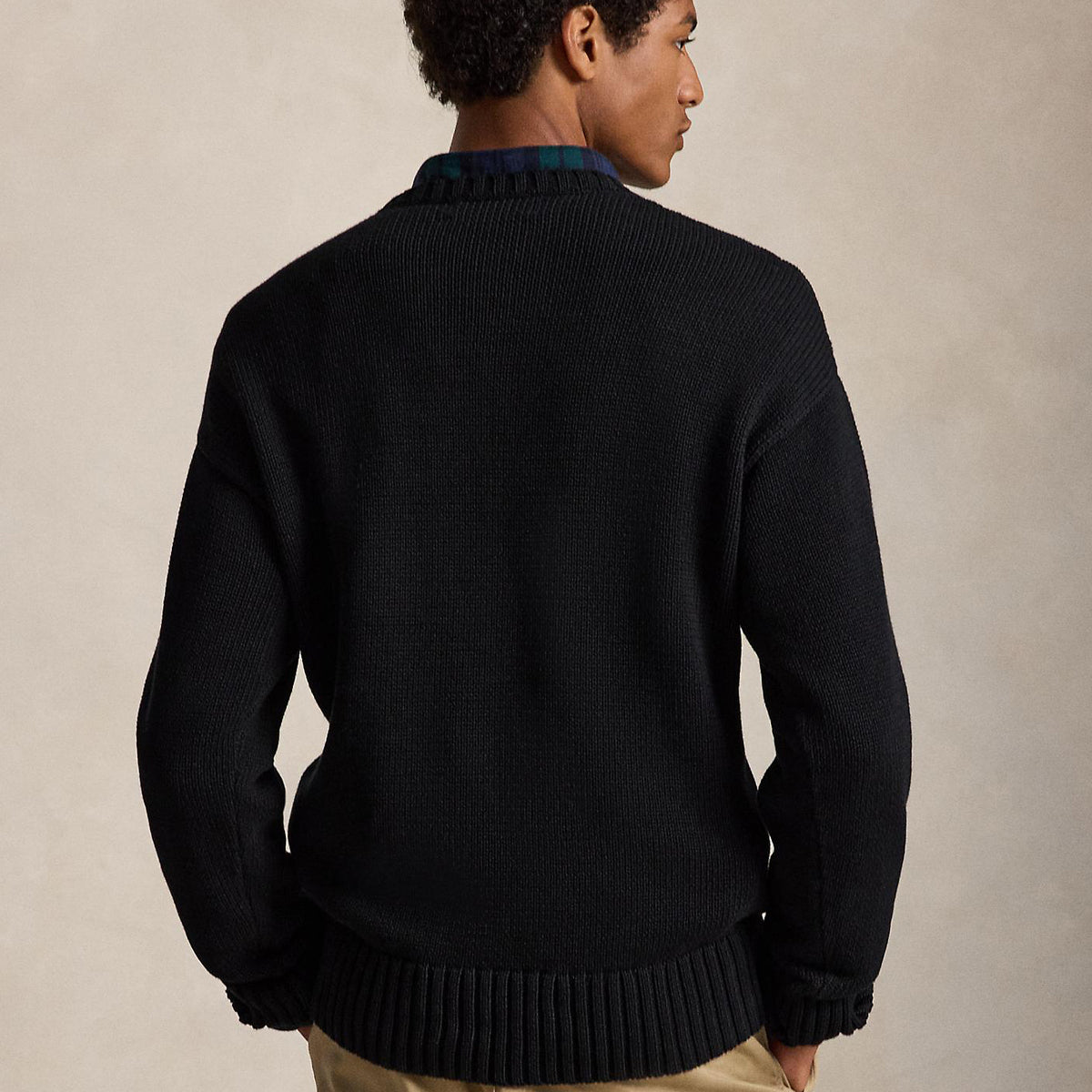 POLO RALPH LAUREN BIG FIT POLO SPORT COTTON SWEATER ポロ ラルフ ローレン ビッグフィット ポロ スポーツ コットン セーター MNPOSWE16822444001【メンズ 長袖 ニット オーバーサイズ カジュアル デイリーユース 26FW】