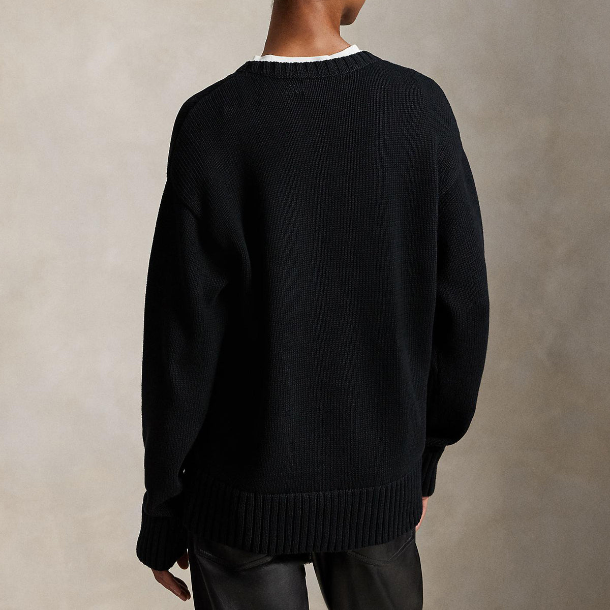 POLO RALPH LAUREN BIG FIT POLO SPORT COTTON SWEATER ポロ ラルフ ローレン ビッグフィット ポロ スポーツ コットン セーター MNPOSWE16822444001【メンズ 長袖 ニット オーバーサイズ カジュアル デイリーユース 26FW】