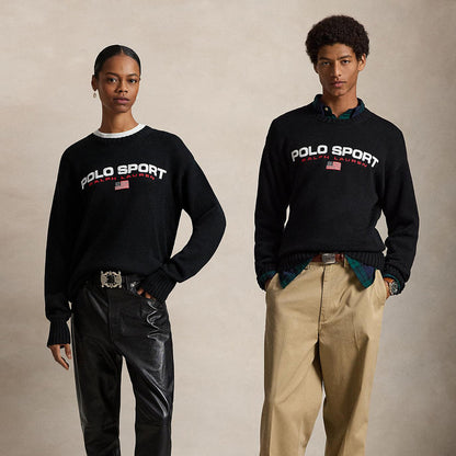 POLO RALPH LAUREN BIG FIT POLO SPORT COTTON SWEATER ポロ ラルフ ローレン ビッグフィット ポロ スポーツ コットン セーター MNPOSWE16822444001【メンズ 長袖 ニット オーバーサイズ カジュアル デイリーユース 26FW】