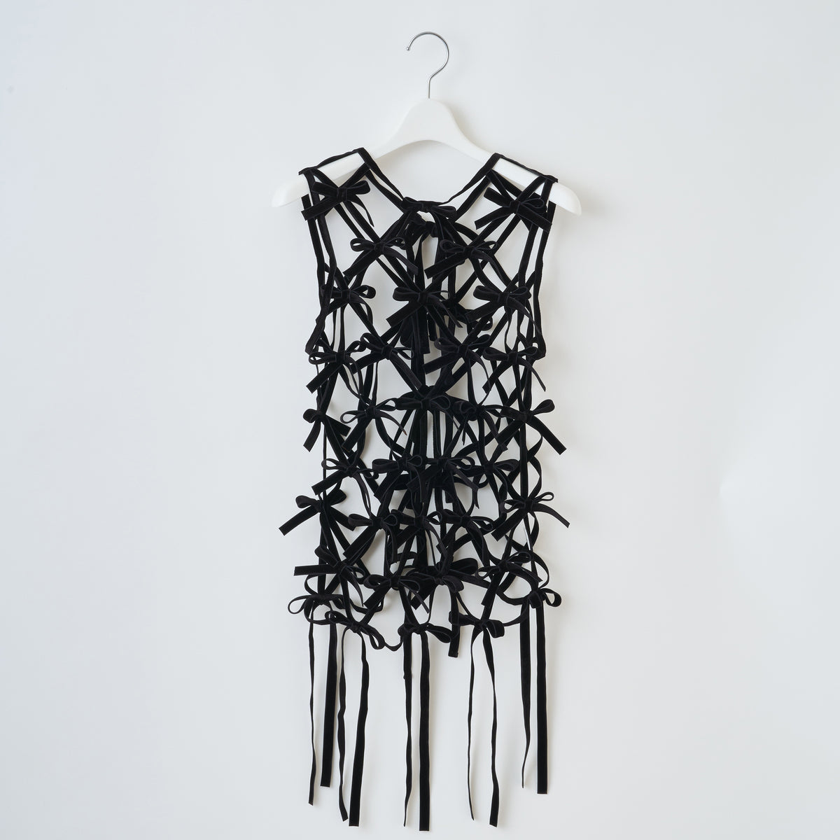 naokitomizuka Velvet Ribbon Tops ナオキトミヅカ ベルベットリボントップス GRNTB028【レディース ベルベット リボン レイヤード 日本製 26FW】