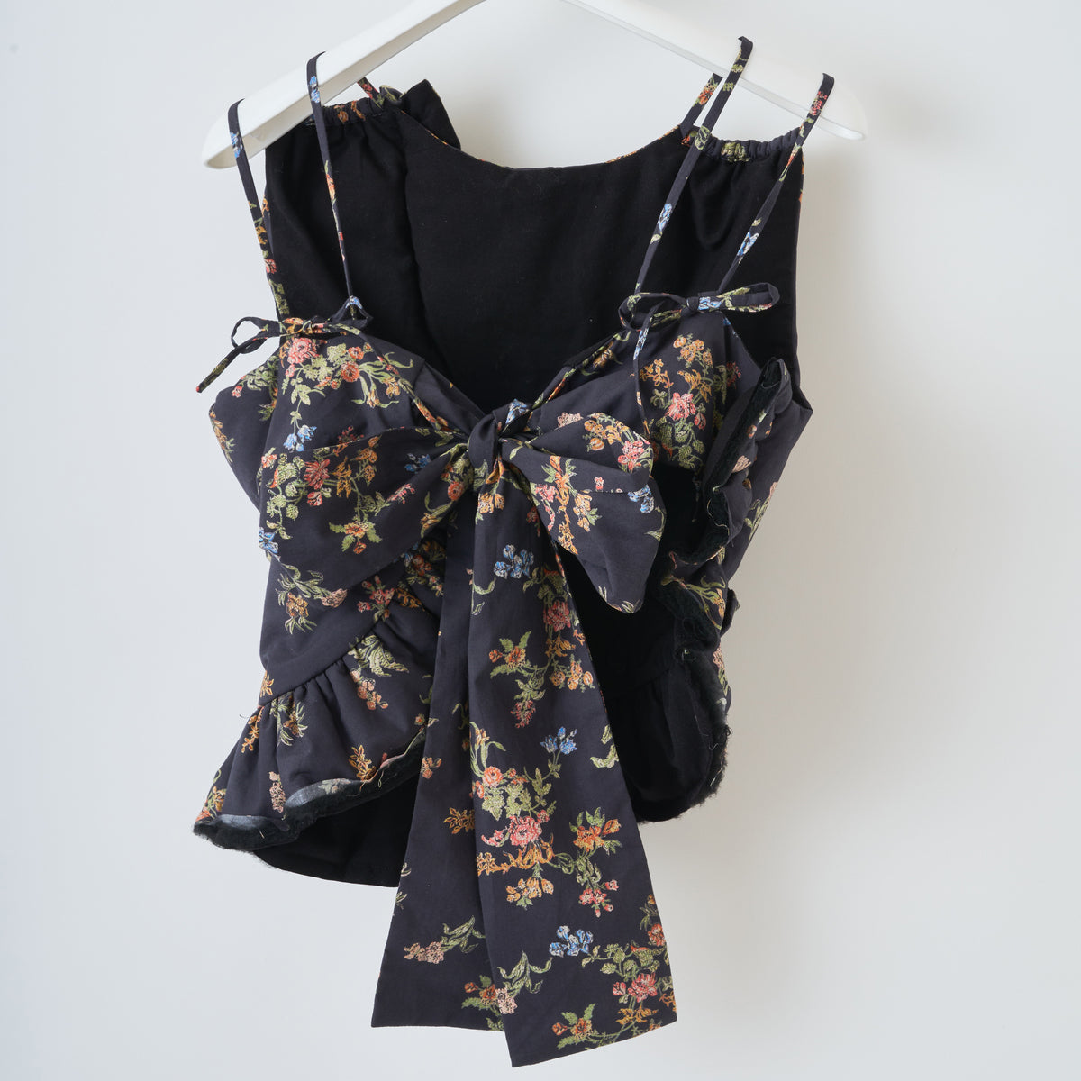 naokitomizuka Vintage Floral Bustier ナオキトミヅカ ビンテージフローラルビスチェ GRNTB033【レディース ショート丈 ビスチェ 花柄 日本製 26FW】