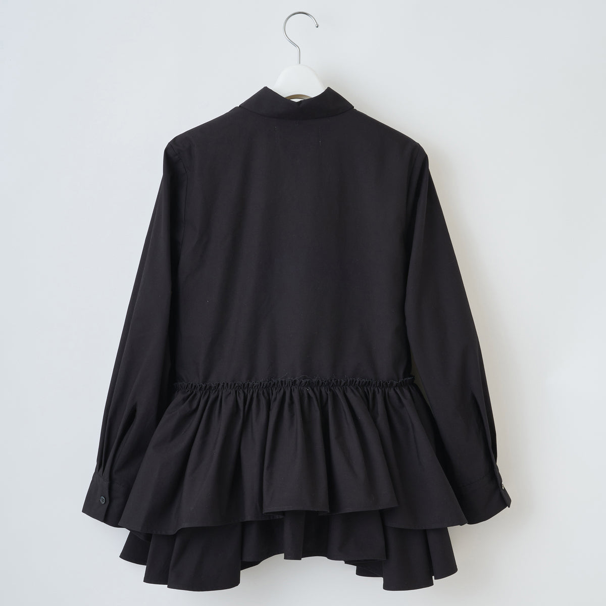 naokitomizuka Gathered Design Shirt ナオキトミヅカ ギャザードデザインシャツ GRNTB036【レディース ギャザー フリル ブラウス 日本製 26FW】