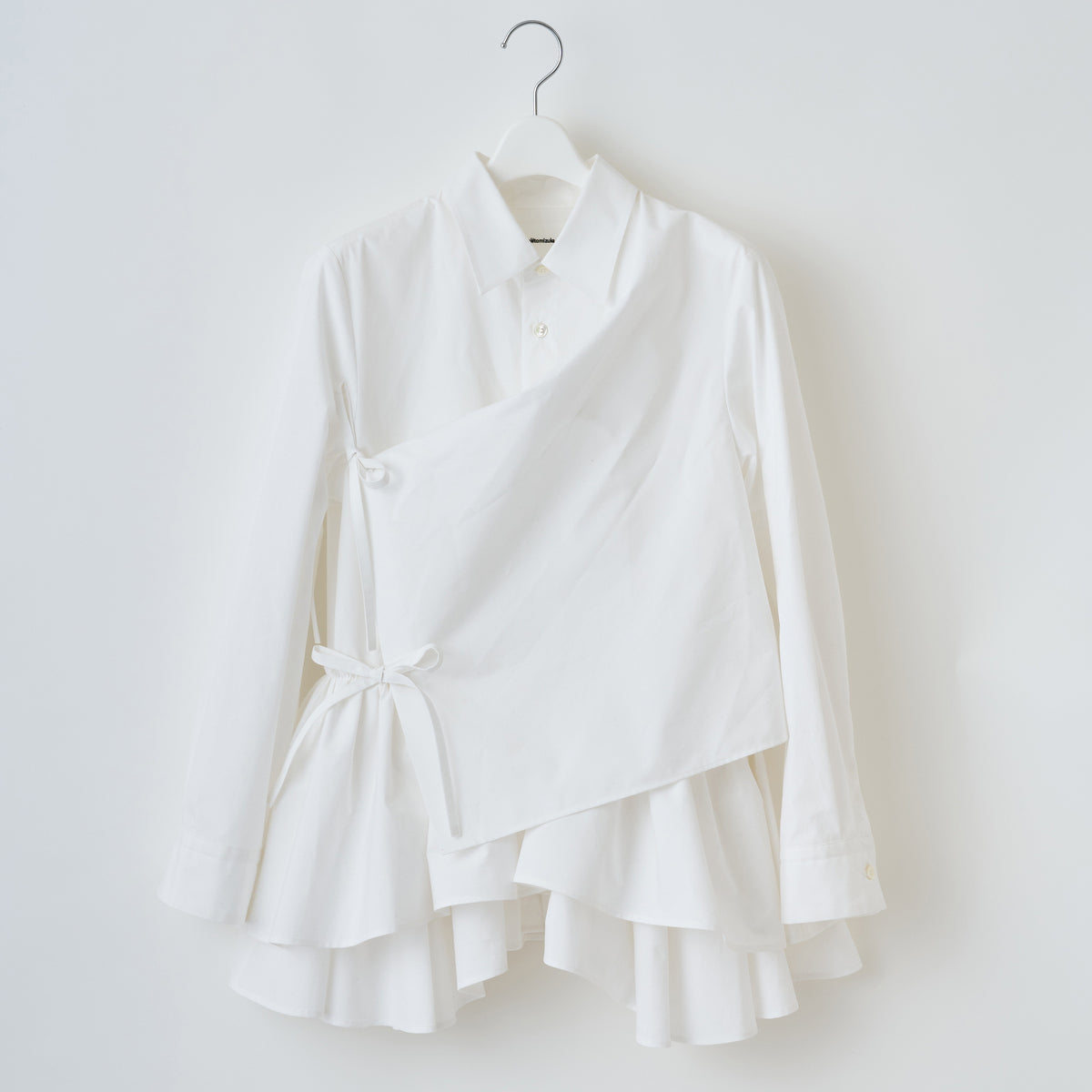 naokitomizuka Gathered Design Shirt ナオキトミヅカ ギャザードデザインシャツ GRNTB036【レディース ギャザー フリル ブラウス 日本製 26FW】