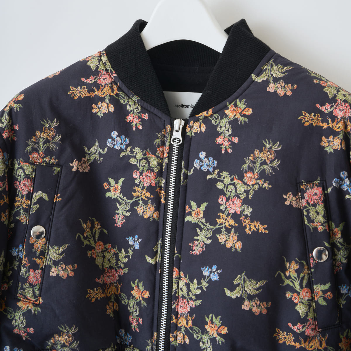 naokitomizuka Vintage Floral MA-1 ナオキトミヅカ ビンテージフローラルエムエーワン GRNTJ013【レディース ショート丈 MA-1 花柄 日本製 26FW】
