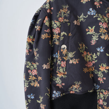 naokitomizuka Vintage Floral MA-1 ナオキトミヅカ ビンテージフローラルエムエーワン GRNTJ013【レディース ショート丈 MA-1 花柄 日本製 26FW】