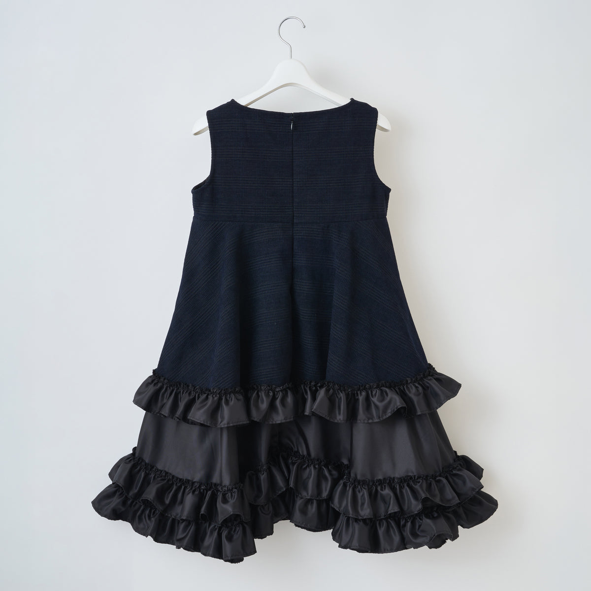 naokitomizuka Sleeveless Ruffle Dress ナオキトミヅカ スリーブレスラッフルドレス GRNTO023【レディース ショート丈ドレス ミニワンピース ベルベットリボン 26FW】