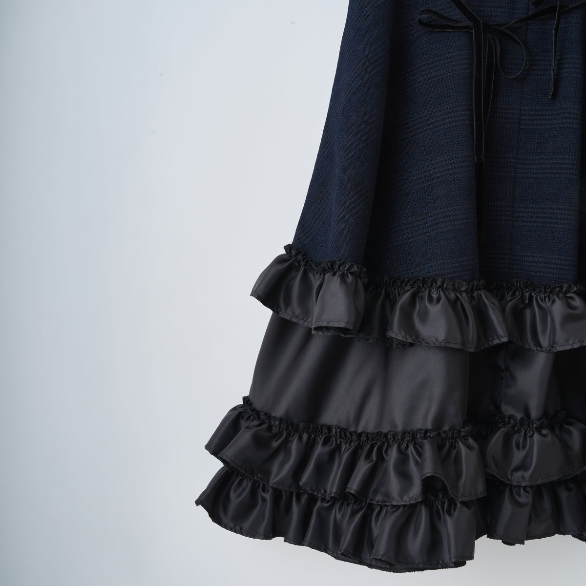 naokitomizuka Sleeveless Ruffle Dress ナオキトミヅカ スリーブレスラッフルドレス GRNTO023【レディース ショート丈ドレス ミニワンピース ベルベットリボン 26FW】