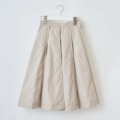 naokitomizuka Reebok Padded Pleated Skirt ナオキトミヅカ リーボック パデットプレーテッドスカート GRNTS015【レディース 中綿 プリーツスカート ロゴ刺繍 スポーティ  26FW】