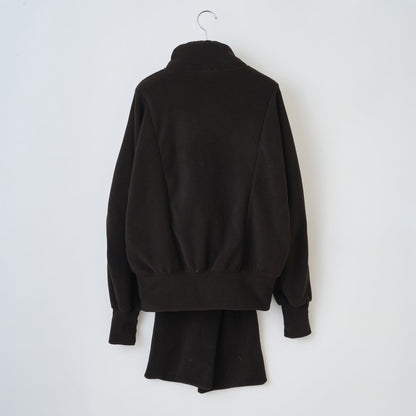 naokitomizuka Reebok Big Ribbon Fleece ナオキトミヅカ リーボック ビッグリボンフリース GRNTT028【レディース ジップジャケット リボン マフラー フリース ロゴ刺繍 26FW】