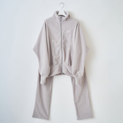 naokitomizuka Reebok Big Ribbon Fleece ナオキトミヅカ リーボック ビッグリボンフリース GRNTT028【レディース ジップジャケット リボン マフラー フリース ロゴ刺繍 26FW】