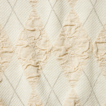 naokitomizuka Argyle Knit Docking Sweat ナオキトミヅカ アーガイルニットドッキングスウェット GRNTT031【レディース ニット スウェット トレーナー アーガイル柄 ドッキング 26FW】