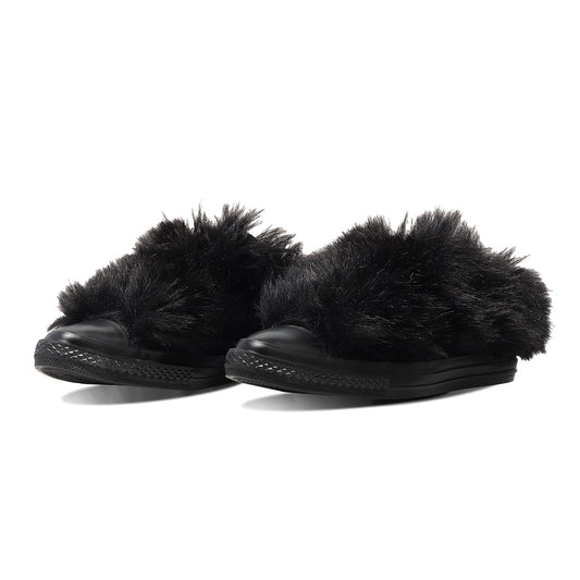 CONVERSE ALL STAR POINTEDTOE VOLUMEFUR SLIP OX コンバース オールスター ポインテッドトウ ボリュームファースリップ OX 31319191【レディース スニーカー ファー素材 スリップ仕様 ファッション 26FW】