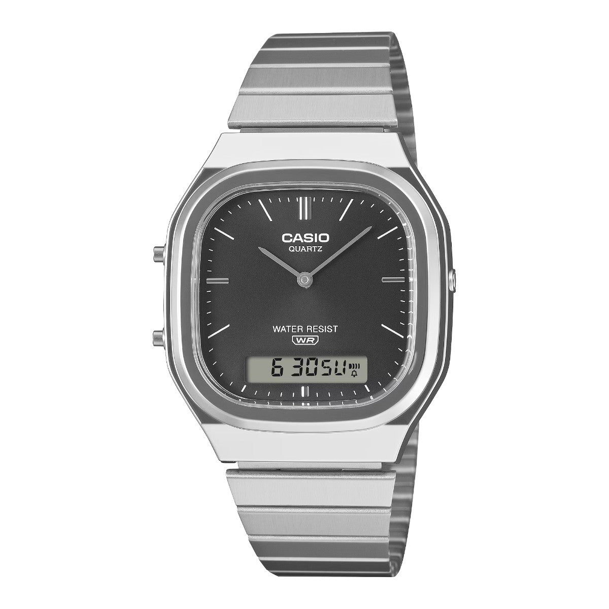 CASIO AQ-240E-1AJF カシオ  AQ-240E-1AJF【メンズ デジタル時計 アナログ時計 メタルバンド 時刻アラーム ストップウオッチ 26FW】