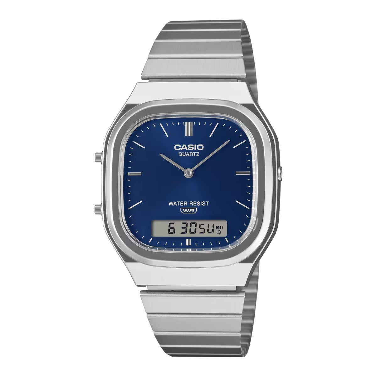 CASIO AQ-240E-2A2JF カシオ  AQ-240E-2A2JF【メンズ デジタル時計 アナログ時計 メタルバンド 時刻アラーム ストップウオッチ 26FW】