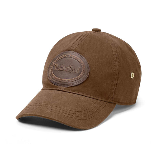 Timberland Waxed Cotton Leather Patch Cap ティンバーランド ワックスド コットン レザー パッチ キャップ 0YHEG【メンズ コットンツイル 6パネルキャップ ベースボールキャップ レザーパッチ 26FW】