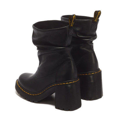 Dr. MARTENS KASEY LO Pull-On Boots ドクターマーチン KASEY LO プル オン ブーツ DM-43119001-BK【レディース プルオンブーツ ローブーツ レザーアッパー クッション性 26FW】