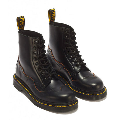Dr. MARTENS 1460 PASCAL RI 8 Eye Boots ドクターマーチン 1460 PASCAL RI 8 ホール ブーツ DM-43214001-BK【メンズ 8ホールブーツ レースアップブーツ パッチワークブーツ レザーシューズ 26FW】
